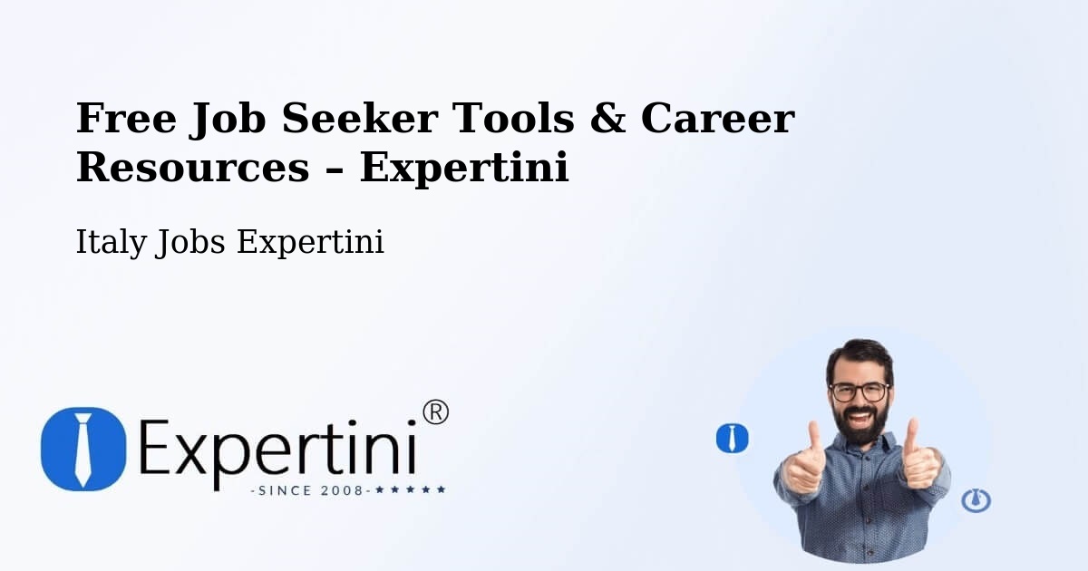 Free Job Seeker Tools & Career Resources – Cis - Cis, Italy Jobs Expertini